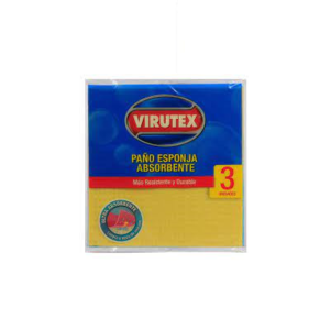 PAÑO ESPONJA SPONGI ABSORBENTE X3 VIRUTEX