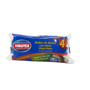 MAGO PADS CON JABON X 4 UND VIRUTEX